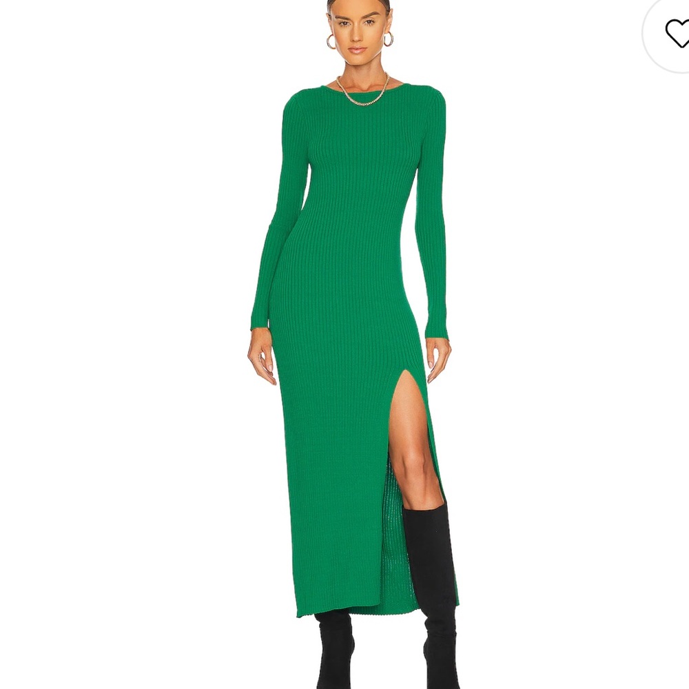 Line & Dot Jules Dress in Kelly Green